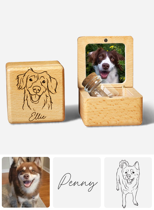 Ich vermisse dich, kleiner Bud – personalisiertes Erinnerungsstück aus Hundefell