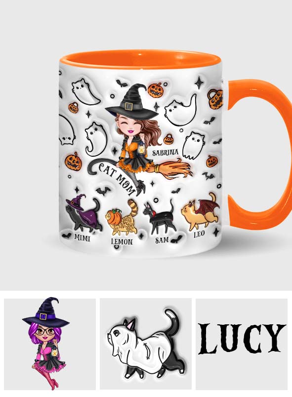 Cat Mom - Personalized Cat Accent Mug