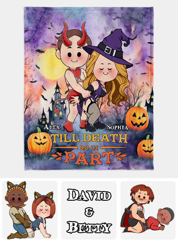 Bis dass der Tod uns scheidet – Personalisierte Pärchendecke
