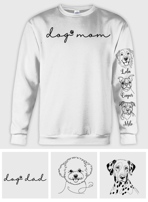 Dog Mom - Personalized Dog All Over Shirt