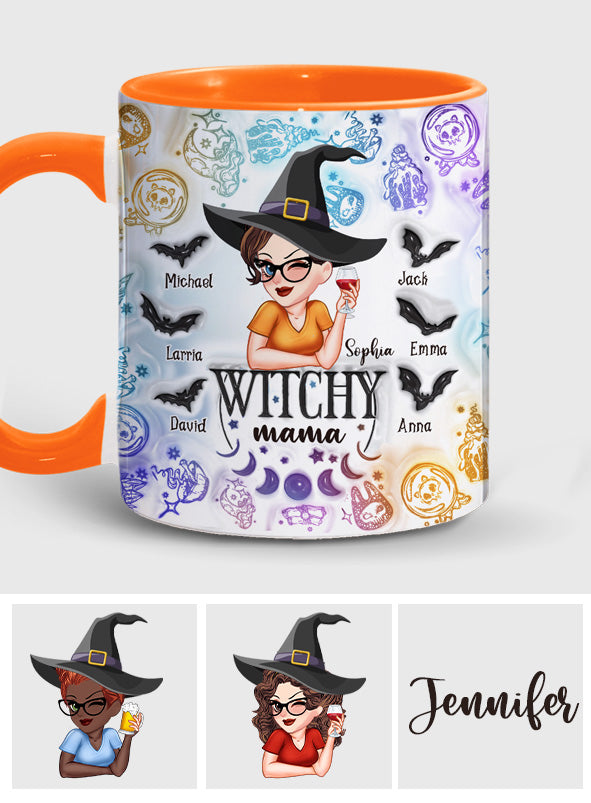 Witchy Mama Grandma - Personalized Witch Accent Mug