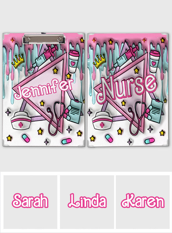 Nurse Life Pink - Personalized Nurse Clipboard