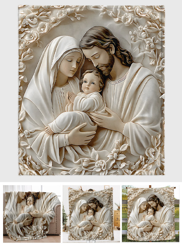 The Holy Family - Christian Blanket