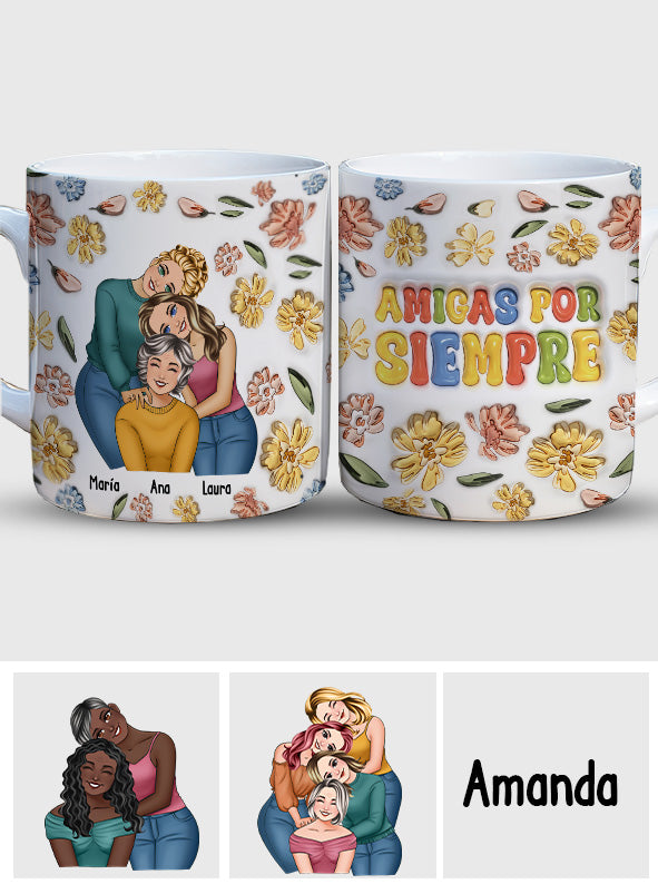 Amigas Por Siempre – Personalisierte Bestie-Tasse