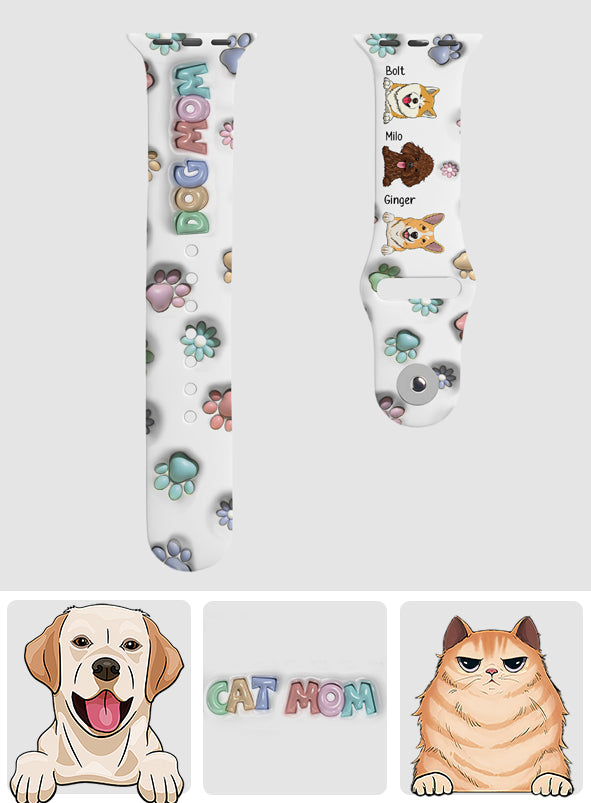 Haustiermama – Personalisiertes Apple Watch-Armband für Hunde