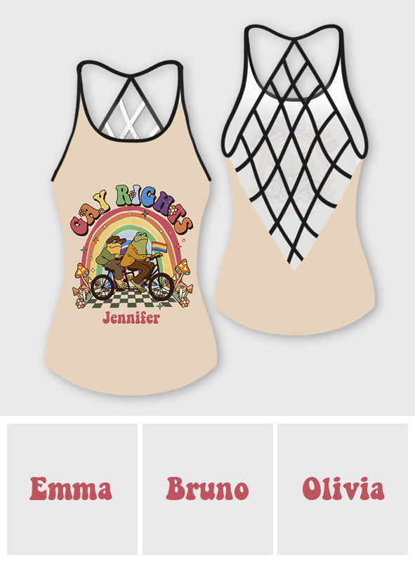 Gay Right - Personalized LGBT Support Cross Tank Top