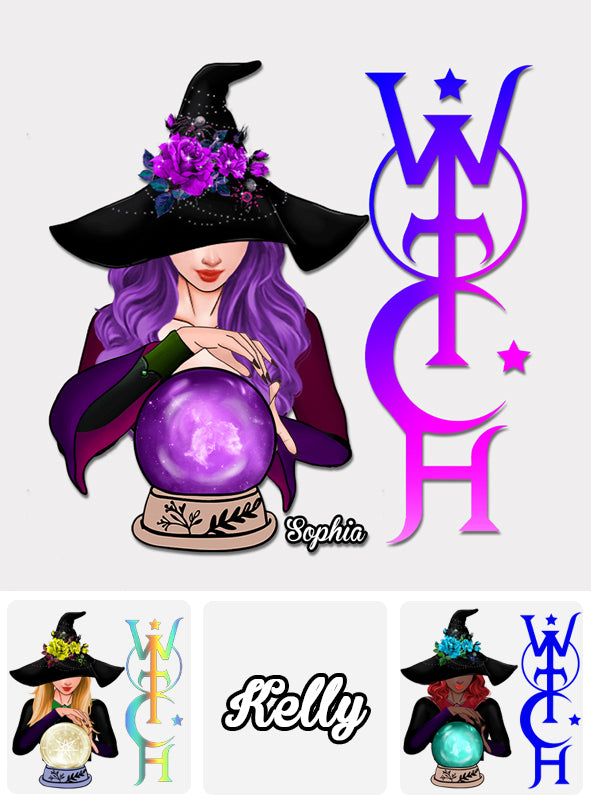 The Witch Is In - Personalized Witch Decal Die Cut