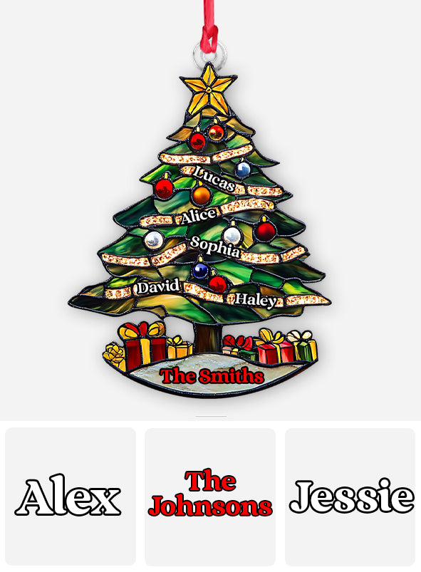 Frohe Weihnachten – Personalisierter, individuell geformter Familienschmuck