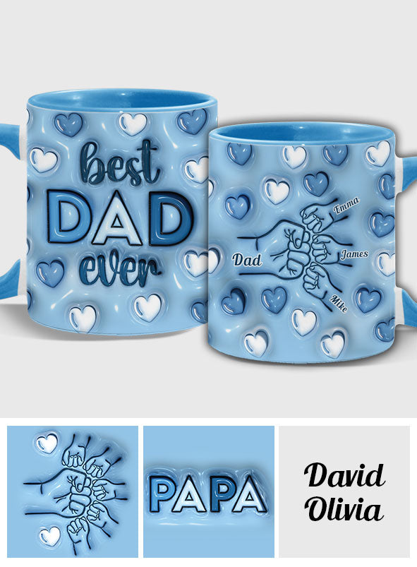 Best Dad Ever - Personalized Father Accent Mug