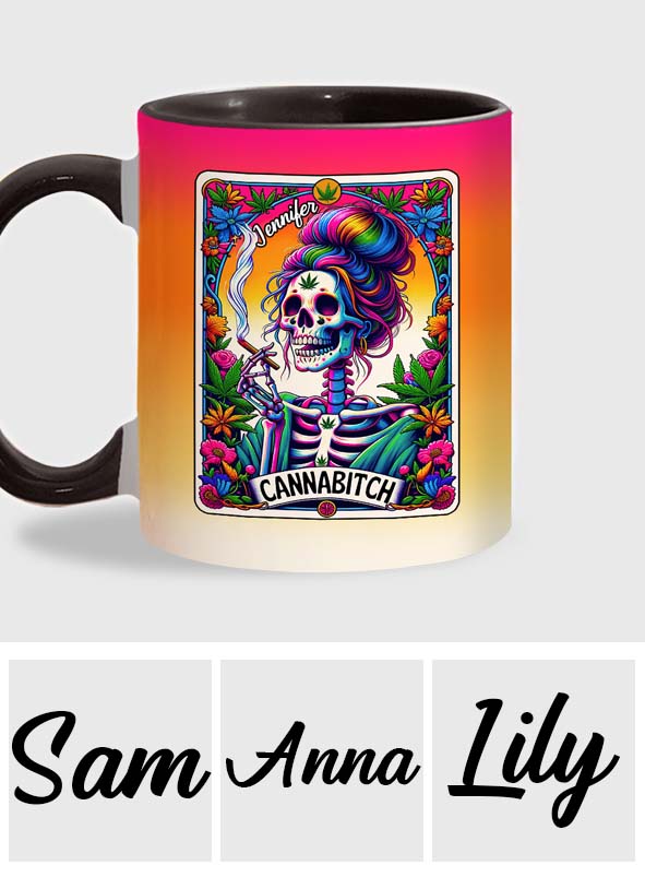 Cannab*tch - Personalisierter Becher mit Cannabis-Akzent