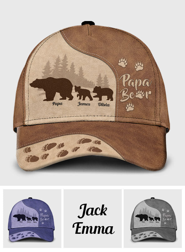 Papa Bär – Personalisierte klassische Vatermütze