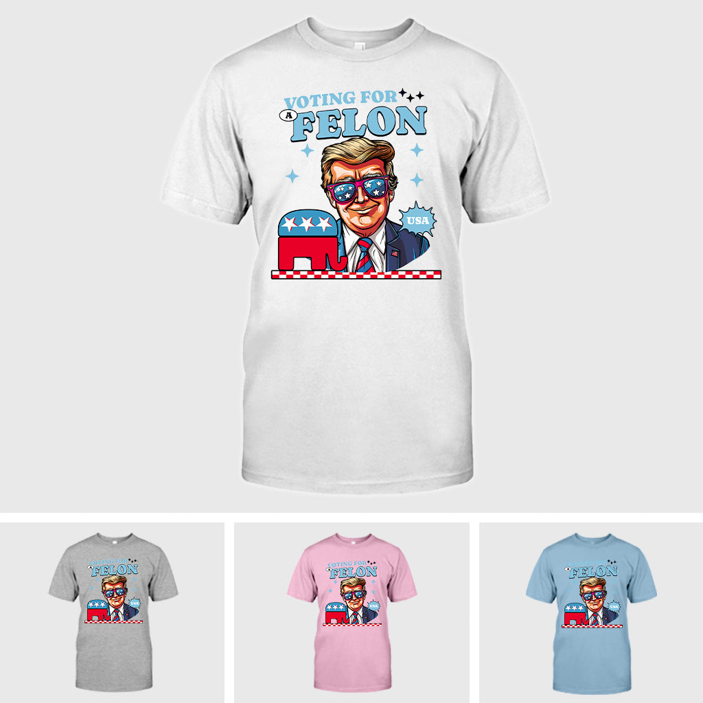 „Wähle einen verurteilten Republikaner“-T-Shirt, Trump-Shirt, Wahl-Shirt 2024, „Unterstütze Trump“-Shirt, „Wähle einen verurteilten Republikaner“-T-Shirt