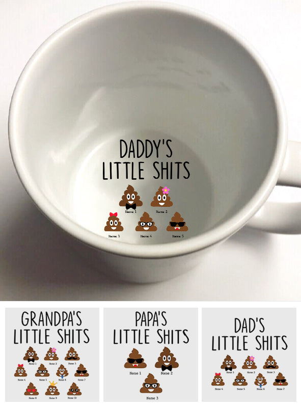 Papas kleine Lieblinge – Personalisierte Tasse mit versteckter Vaterbotschaft