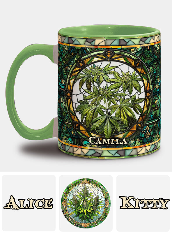 Irgendwo ist 420 – Personalisierte Tasse mit Cannabis-Motiv