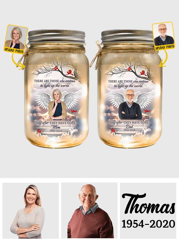 „Erleuchte die Welt“-Trauergeschenk – Personalisierte Gedenkleuchte im Einmachglas