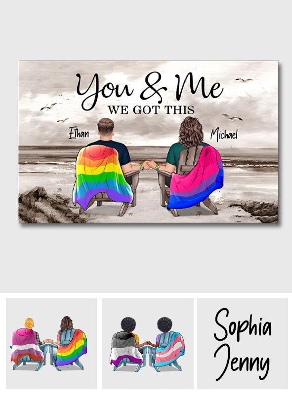 Wir schaffen das – Personalisierte Leinwand und Poster zur Unterstützung der LGBTQ+-Community