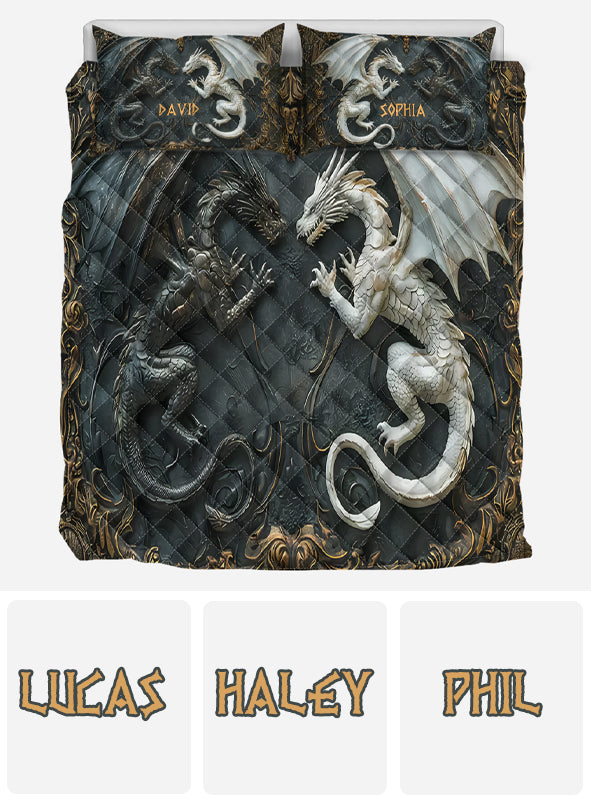 Liebe Drachen – Personalisiertes Drachen-Bettwäscheset