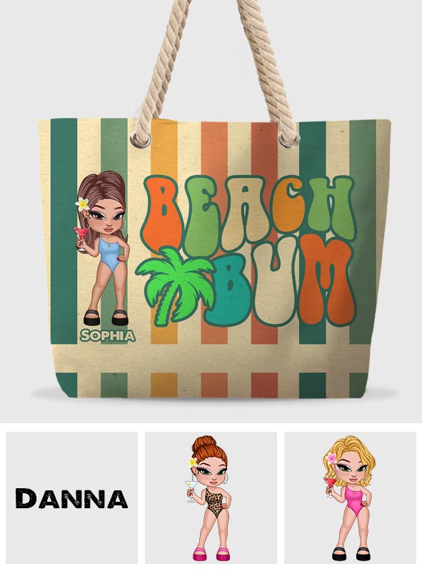 Beach Bum - Personalized Sea Lover Beach Bag