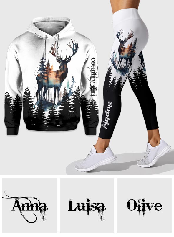Country Girl – Personalisierter Jagd-Hoodie und Leggings