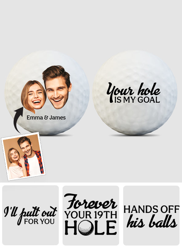 Dein Loch ist mein Ziel – personalisierter Golfball