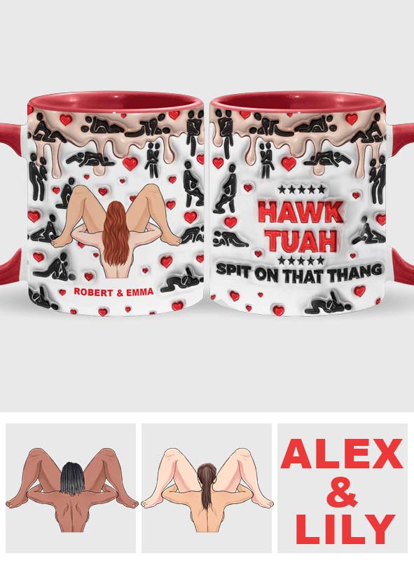 Spuck drauf! - Personalisierte Tasse für Paare