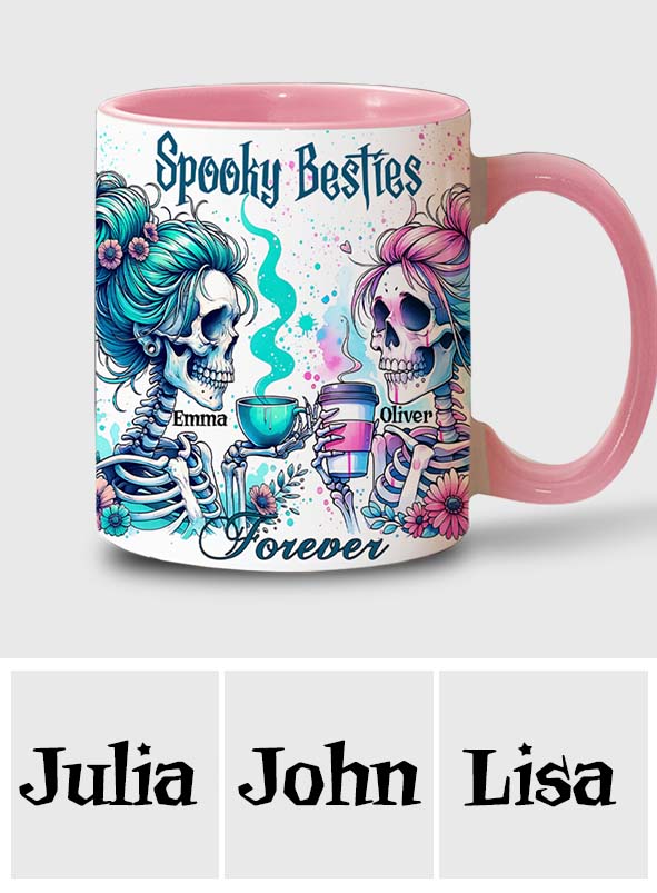 Spooky Besties Forever - Personalized Bestie Accent Mug