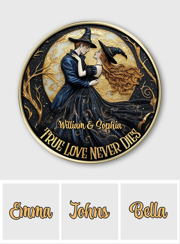 We Got This Beautiful Witch Handsome Devil - Personalized Witch Round Wood Sign