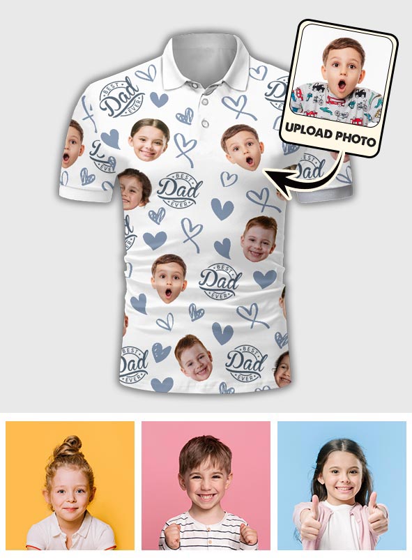 Der beste Papa aller Zeiten – personalisiertes Poloshirt für Väter