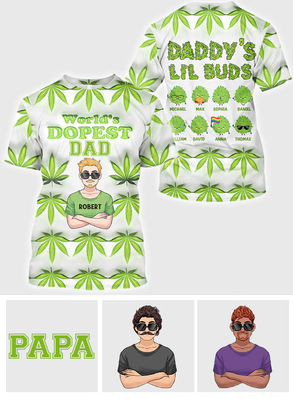 Der coolste Papa aller Zeiten – personalisiertes Vater-Shirt
