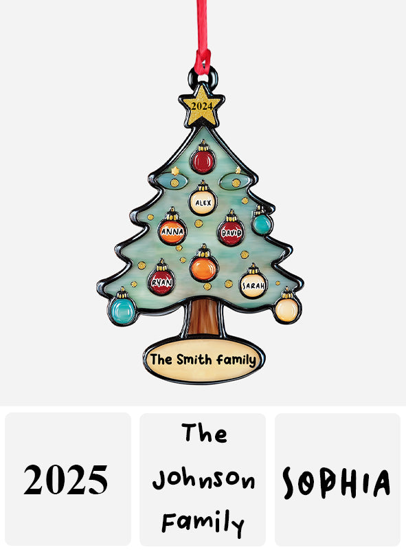 Frohe Weihnachten – Personalisierter Familienschmuck