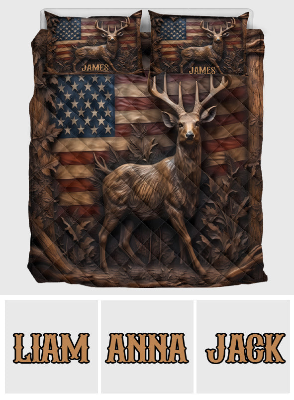 Liebe zur Jagd – Personalisiertes Jagd-Quilt-Set