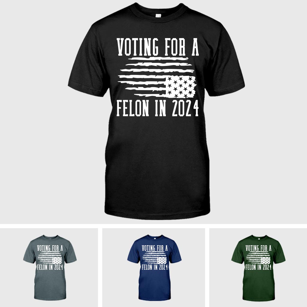 „Wähle den verurteilten Straftäter Trump 2024“-Shirt, „Nation in Distress“-Flagge-Shirt, „Wähle Trump“-Shirt, Gratis-Trump-Shirt, Trump-Unterstützer-Geschenk