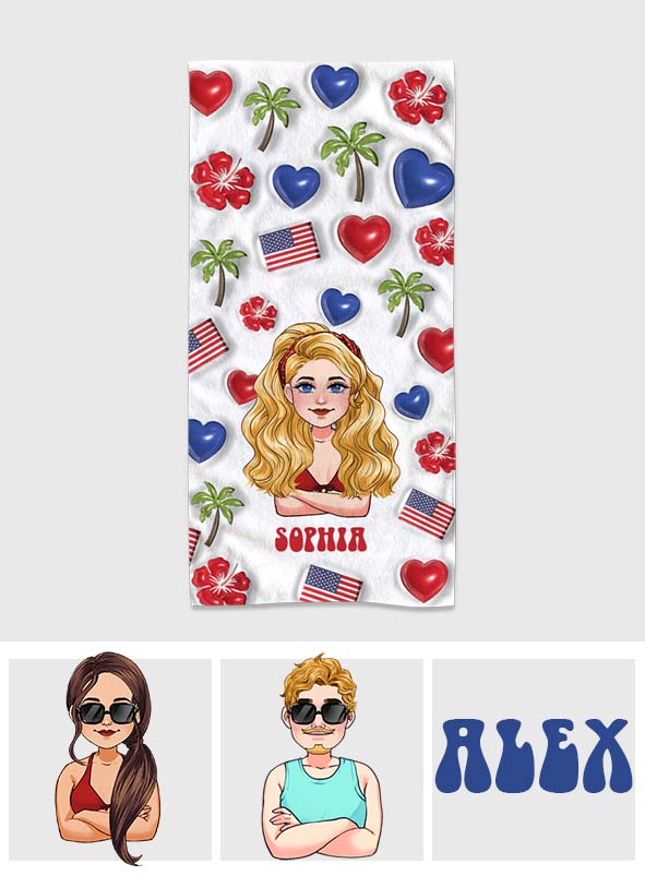 Life Is Better At The Beach - Personalized Sea Lover Beach Towel