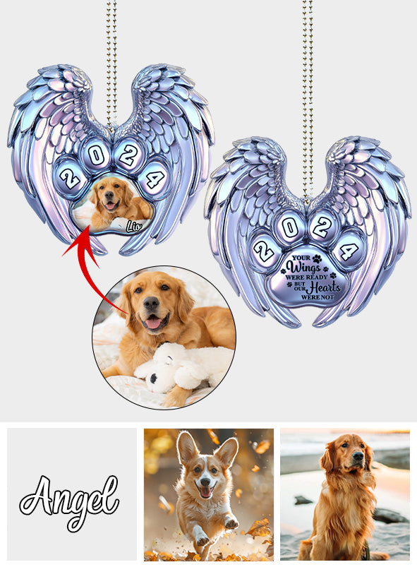 Deine Flügel waren bereit, doch mein Herz nicht – Personalisierter Hunde-Autoanhänger