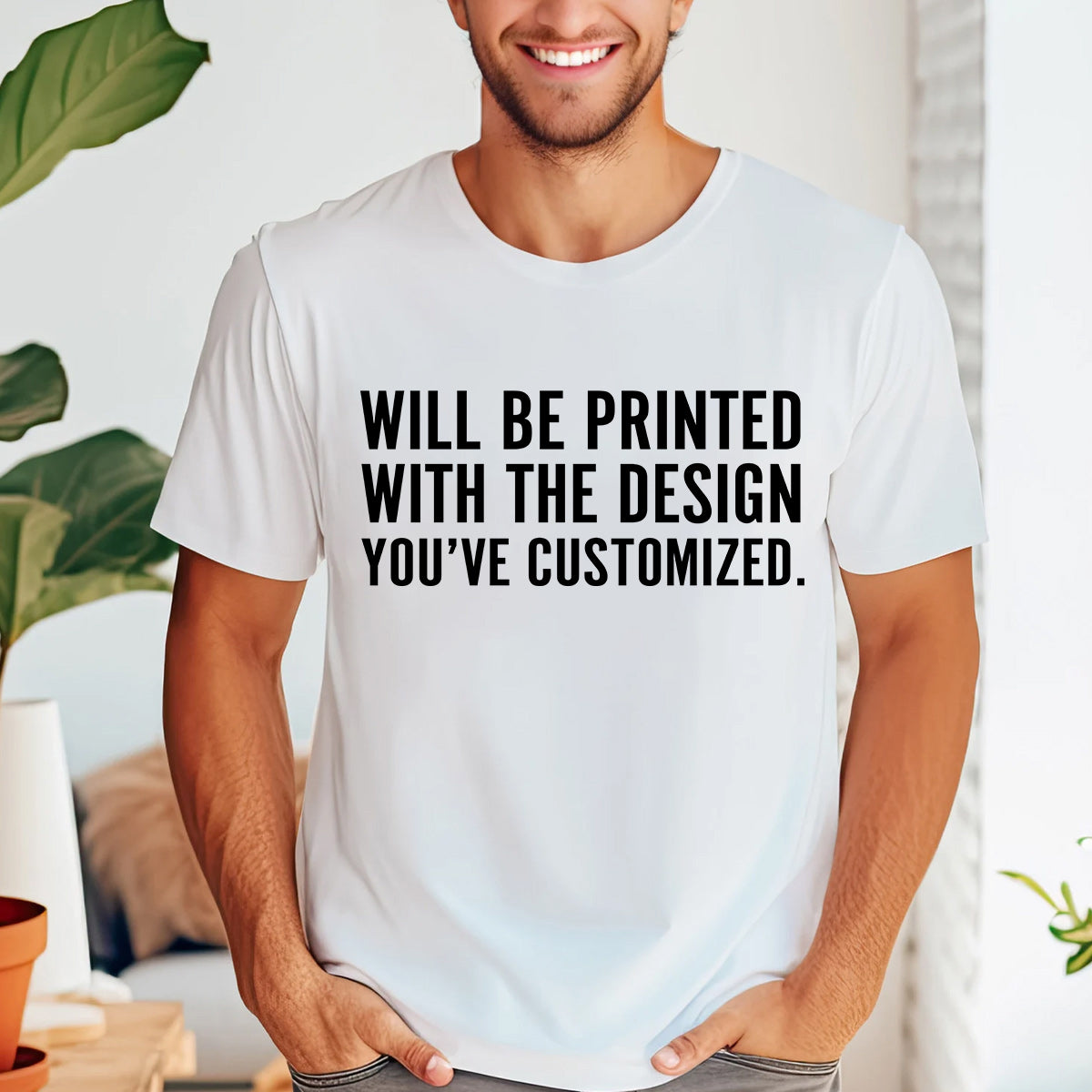 Will Be Printed With The Design You've Customized - T-shirt And Hoodie