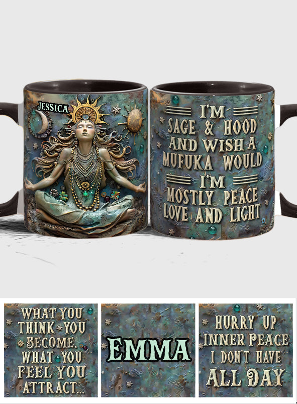 I'm Not Sugar And Spice - Personalized Yoga Accent Mug