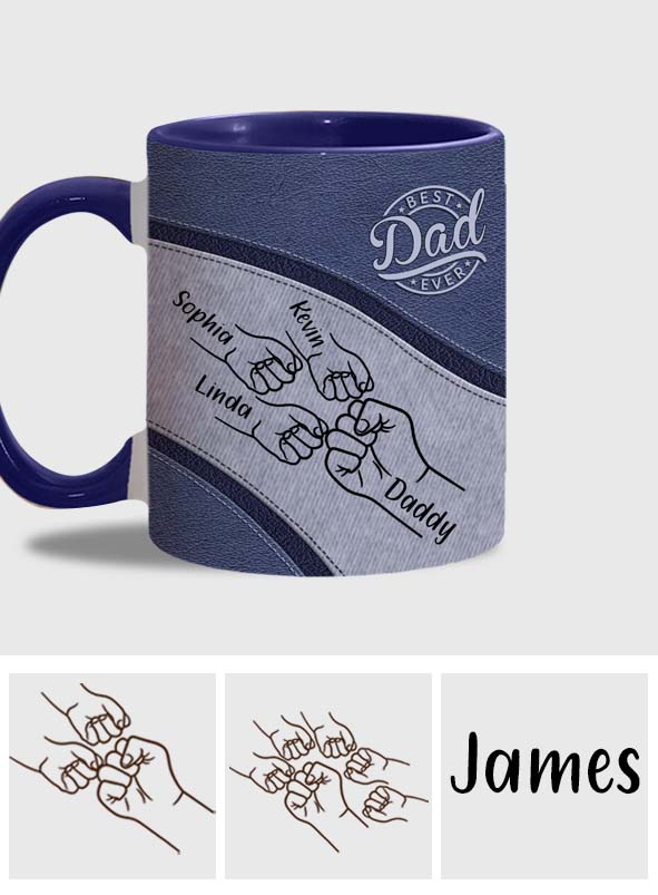 Bester Papa aller Zeiten - Personalisierte Tasse mit Vater-Akzent