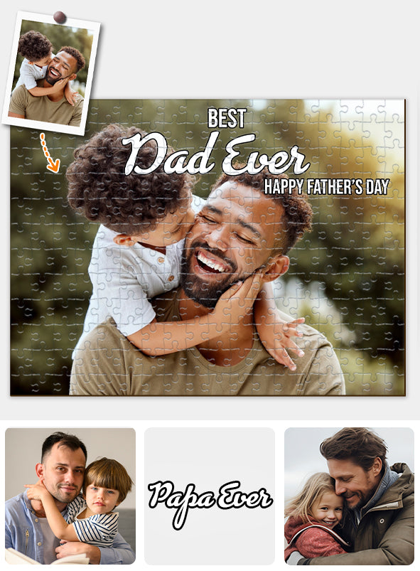 Bester Papa aller Zeiten! Alles Gute zum Vatertag! - Personalisiertes Vater-Puzzle