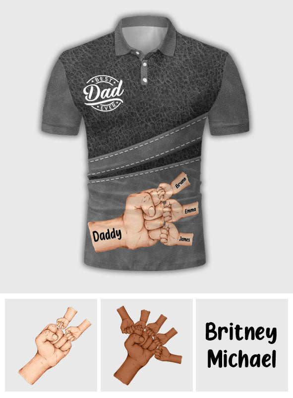 Der beste Papa aller Zeiten – personalisiertes Poloshirt für Väter