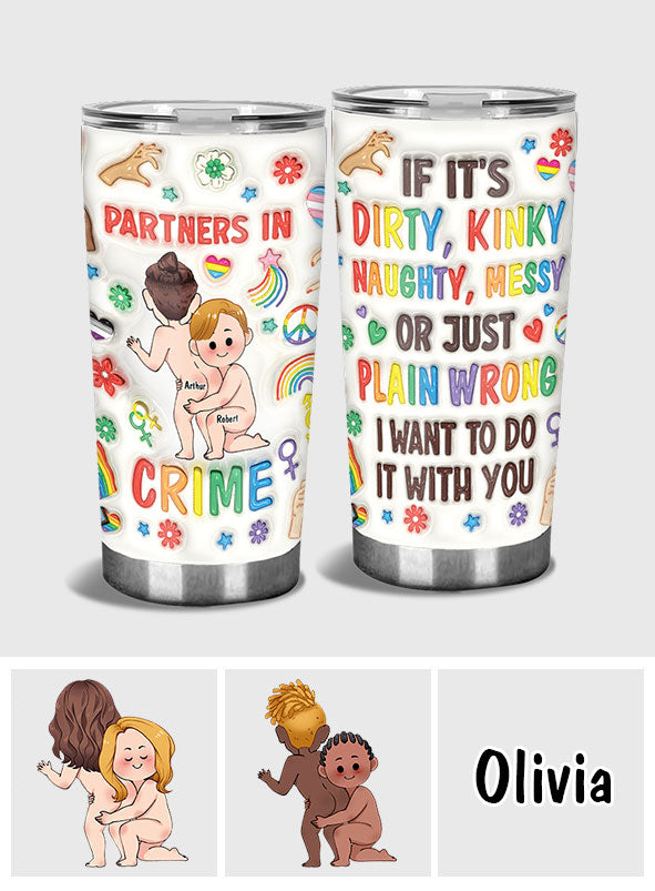 Partner in Crime – Personalisierter LGBT-Unterstützungsbecher