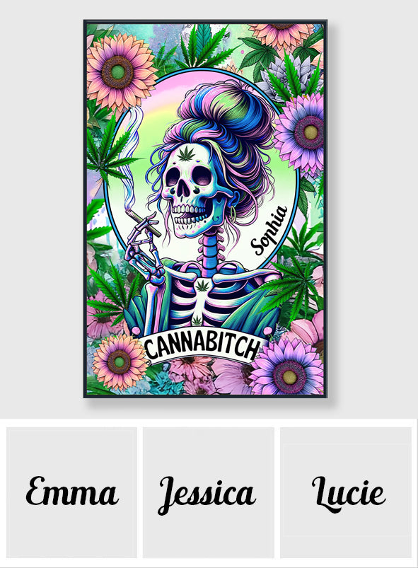 Cannabitch - Personalized Weed Canvas And Poster