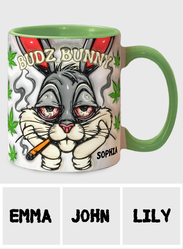 Dope Bunny – Personalisierter Becher mit Weed-Akzent