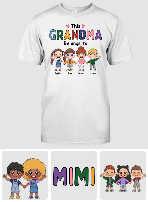 Dieses Oma-Shirt gehört zu – personalisiertes Oma-T-Shirt und Hoodie