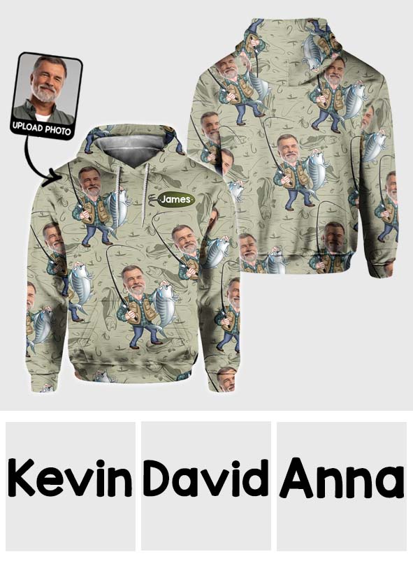 Lustiges Karikaturgesicht – personalisiertes Angel-Shirt