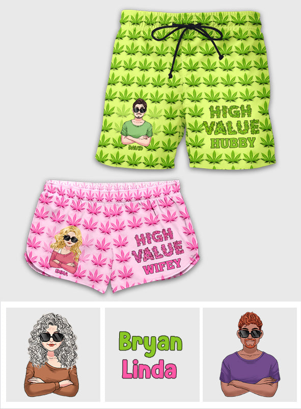 Anspruchsvolles Paar – Personalisierte Shorts für Männer und Frauen