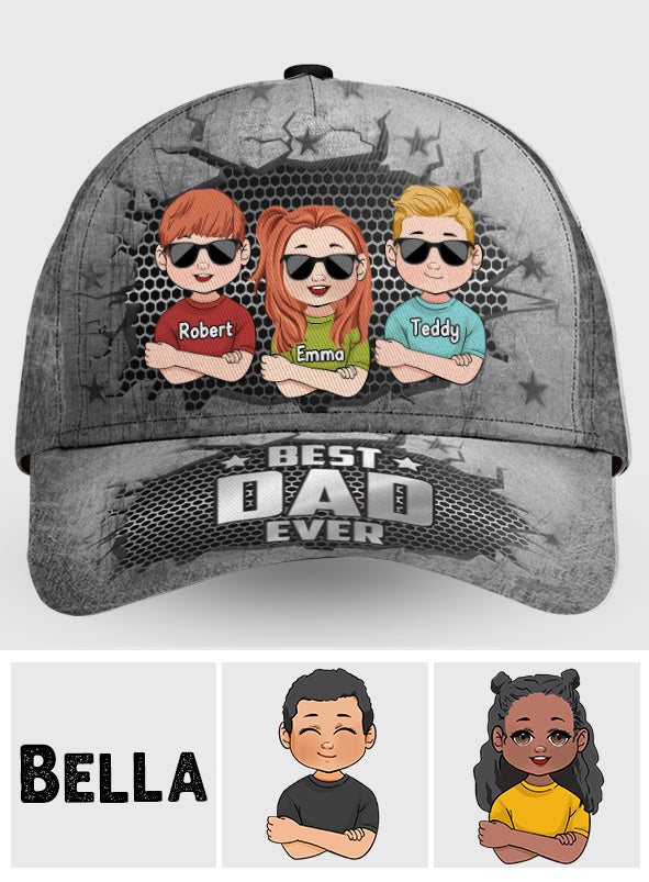 Bester Papa aller Zeiten – Personalisierte klassische Vaterkappe