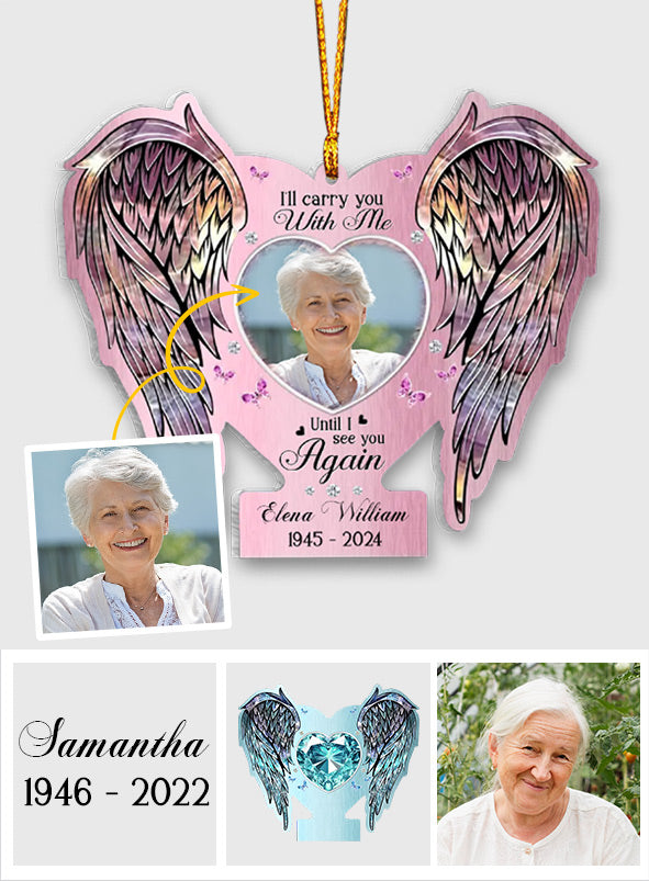Memorial Wings Your Wings Were Ready But My Heart Was Not - Personalized Memorial Ornament