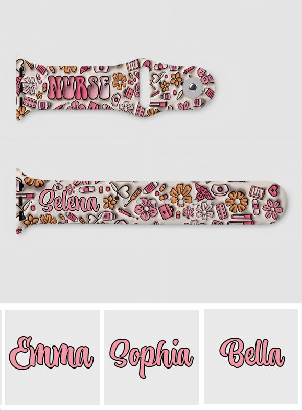Puffy Nurse – Personalisiertes Krankenschwester-Armband für Apple Watch