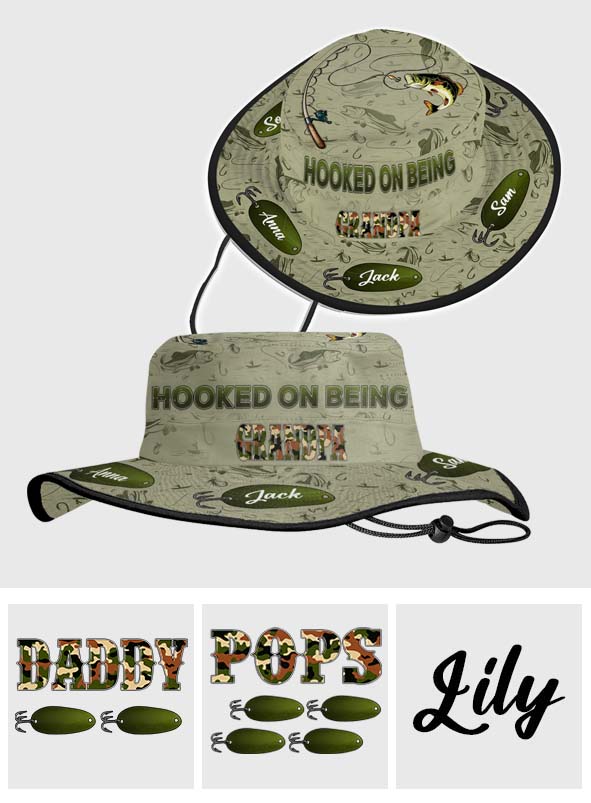 Verrückt nach dem Vater-/Opa-Dasein... - Personalisierter Anglerhut