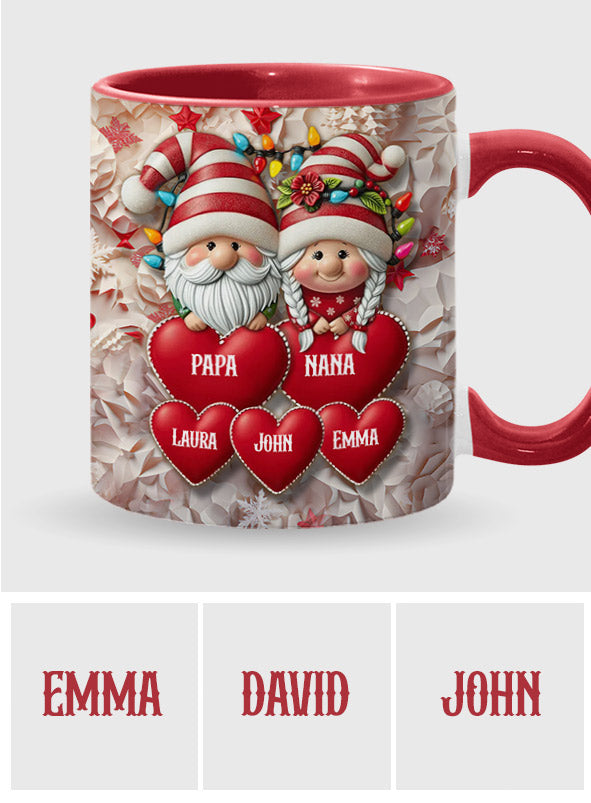 Ich liebe meine Familie – Personalisierte Tasse mit Familienmotiv